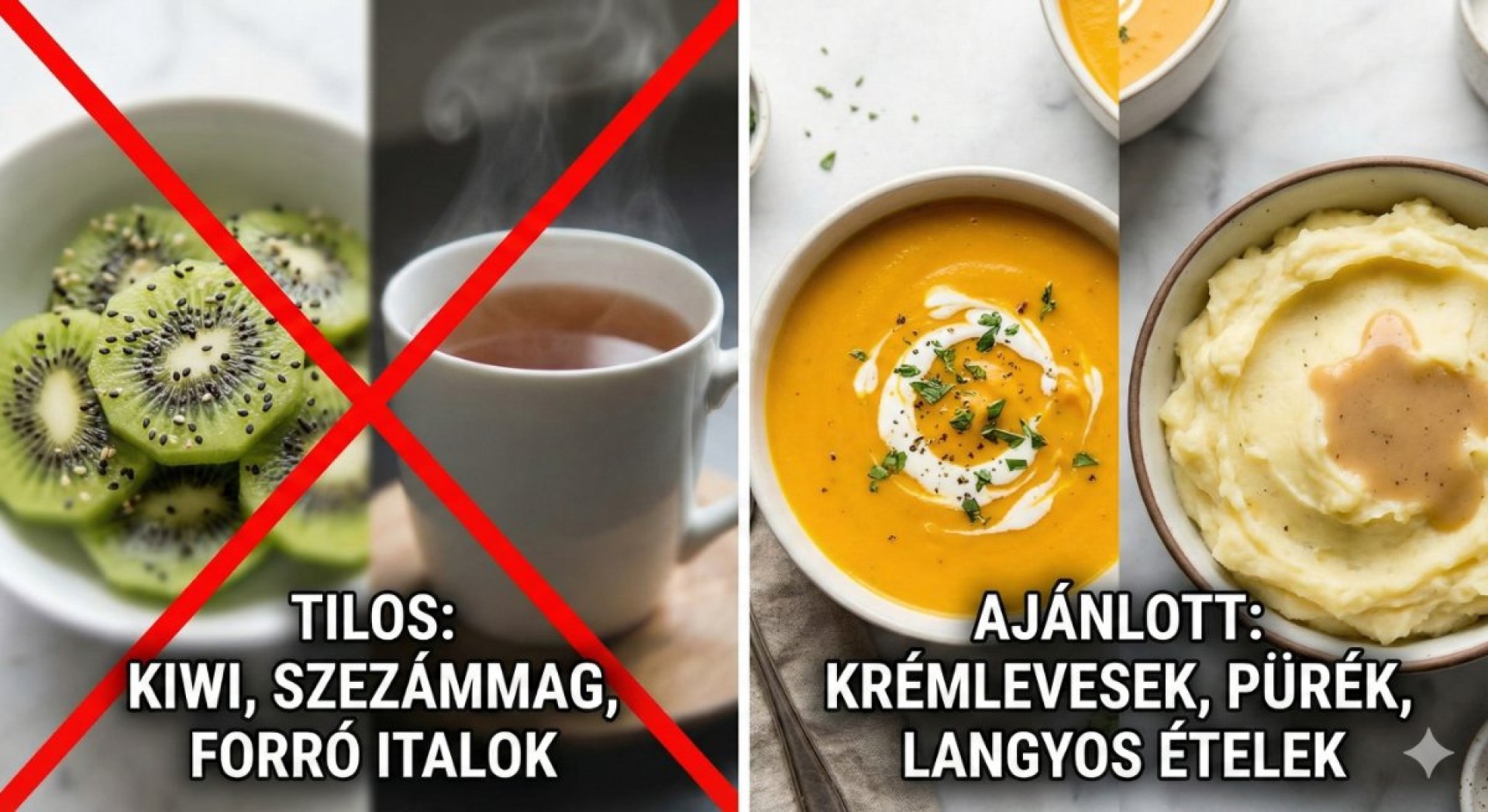 mit nem szabad enni a foghúzás után